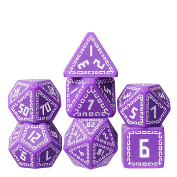 HDdais DND Dice Set, 7PCS Polyhedral Dice Set D&D for MTG Dungeons and Dragons Role Playing Game(Purple)