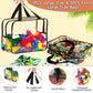 6 Packs Large Toy Storage Bags With Labels, Reusable Clear Pvc Board Game Storage, Travel Waterproof Organizer Bags With Zipper