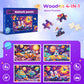 Nattork Wooden Puzzles For Kids Ages 4-8, 4-In-1 Wooden Jigsaw Puzzles In A Box (48 Pcs), Toddler Educational Toy Gift With Outer Space Puzzles, Funny Puzzle Game For Kids Ages 3-5