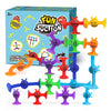 Suction Cup Toy For Baby Age 3, Suction Toys 40Pcs Kids Bath Toys Ages 4-8, Toddler Window Shower Bathtub Building Toys, Montessori Sensory Stress Release Gifts For 6-8 Years Old Boys Girls