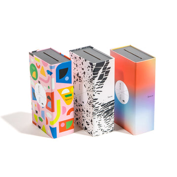 Giantsuper Trio! Smart Coin Bank - 3-in-1 Money-Wise Educational Piggy Bank in Black and White, Gradient, Primary Colors