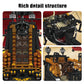 Mould King 13109 Queen Anna'S Revenge Pirate Ship Model Building Blocks Kit, Moc Pirate Ship Building Sets, 3139 Pieces Large Red Set For Kids And Teens