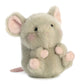 Aurora® Round Rolly Pet™ Frisk Mouse™ Stuffed Animal - Adorable Companions - On-The-Go Fun - Gray 5 Inches