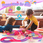 WethCorp Princess Toys: 258pcs Toys for 3 4 5 6 Year Old Girls Kids Car Track Toy Set with Doll Caslte Barbi Car 4 Year Old Girl