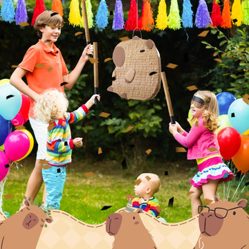 Seenelling Capybara Piñata - Brown Fiesta Party Decor, Holiday Photo Prop, Model QAR-Seenelling-3438