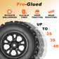 RC Station 12mm Hex RC Wheels and Tires 4PCS 1/10 Scale RC Short Course Truck Tires for 4x4 2WD Traxxas Slash Arrma Senton Tires