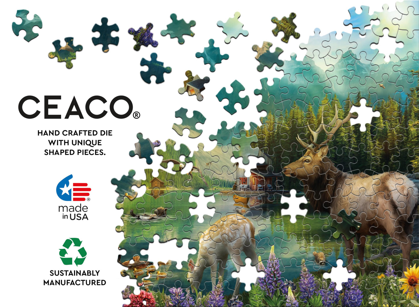 Ceaco - Paradise In The Mountains - 500 Piece Jigsaw Puzzle