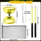 Simgoing Chinese Yoyo Diabolo Set - LED Toy with 2 Sticks & String, Yellow, 6" Height, 5" Diameter, Fun for All Ages