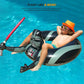 NINOSTAR Pool Float - Black PVC Outdoor Inflatable, 42" - Model NS104