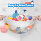 Uneede 4.32 Gallons Corner Mounted Bath Toy Storage Holder,Bathtub Toy Storage Organizer,Mesh Shower Caddy For Bathtub Toy Organ