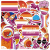 Meplum Lesbian Stuff, 150 Pcs Lesbian Pride Stickers, Lesbian Accessories Stuff For Water Bottle Laptop, Vinyl Waterproof Purple