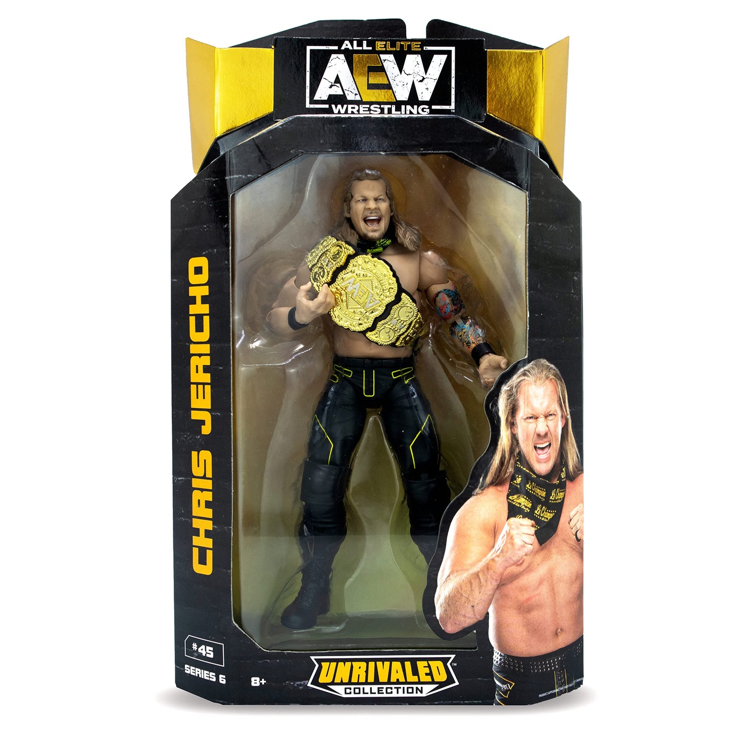 All advanced Wrestling Unrivaled Collection Chris Jericho - 6-Inch AEW Action Figure - Series 6