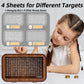 4-In-1 Piggy Bank For Adults Kids - Fully Assembled Wooden Money Saving Challenge Box($1000/$3000/$5000/$10000) - Money Bank Wit