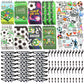172 Pieces Soccer Party Favors Set, 24 Pieces Soccer Ball Pens 24 Pieces Soccer Bracelets 24 Pieces Soccer Mini Notepads 100 Pie