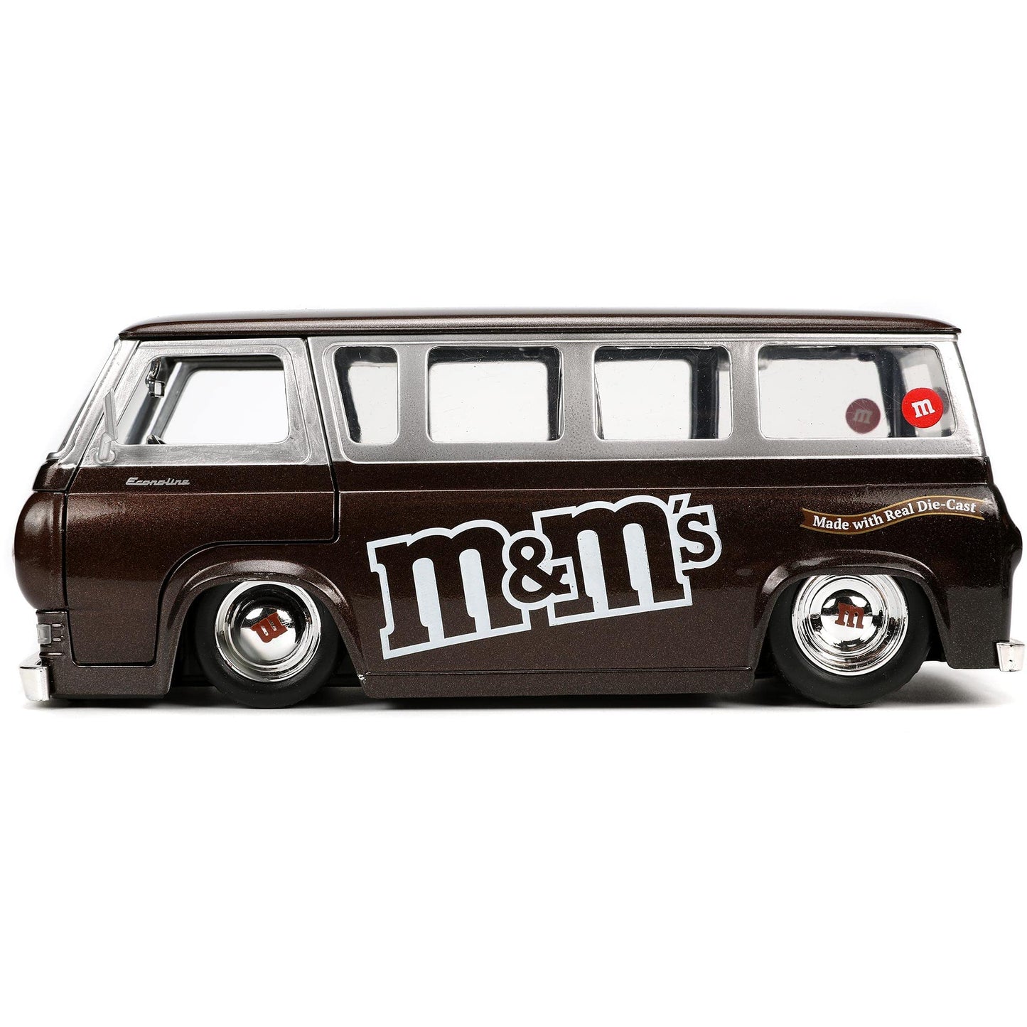 Jada Toys M&M'S 1:24 1965 Ford Econoline Die-Cast Car With Red Figure