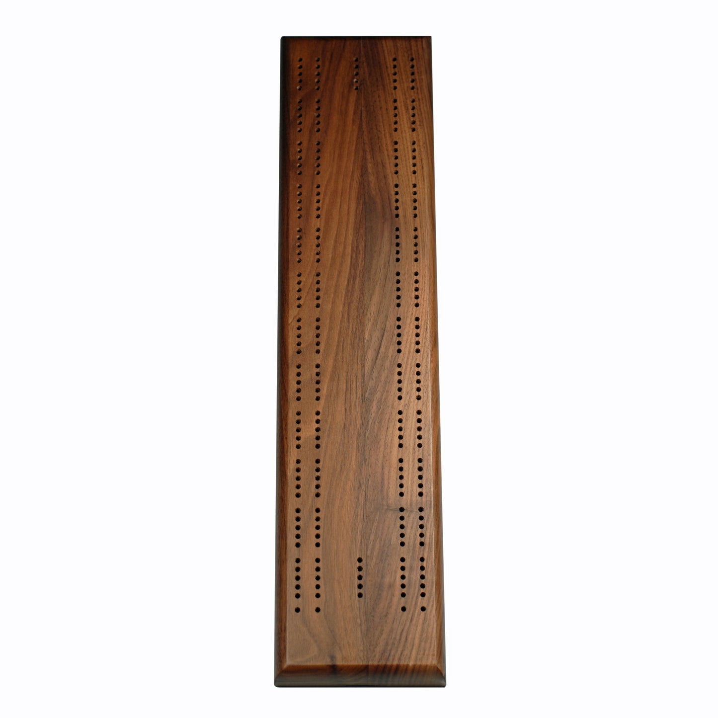 We Games Competition Cribbage Set - Solid Walnut Wood 2 Track Sprint Board With Metal Pegs