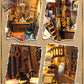 Criolpo Book Nook Kit - Diy Doll House Wooden Miniature House Kit, Book Nook Miniature Kit For Adults Teens, 3D Wooden Puzzle Bo
