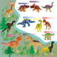 Haptime Plastic Assorted Mini Dinosaur Figures, Little Dinosaur Figurine, Small Dino Toy 1.5 Inch, Great For Dino Cake Topper, Easter Eggs Filler, Pack Of 12