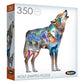 Roseart - Big Shaped - Wolf Ii - 500 Piece Jigsaw Puzzle For Adults