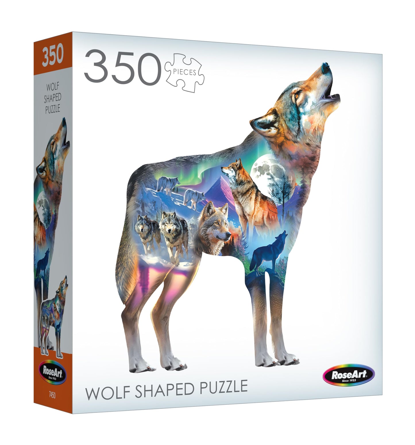 Roseart - Big Shaped - Wolf Ii - 500 Piece Jigsaw Puzzle For Adults