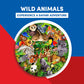 A Broader View Wild Animals Round Table Puzzle - 500 Pieces, Jigsaw Puzzles For Adults & Kids, Suitable For Groups Of 2 Or More,