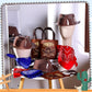 Geetery 36 Pcs Cowboy Hat Western Bandana Treat Bags Set Plastic Cowboy/Cowgirl Themed Party Hats Western Costume Accessories(Br