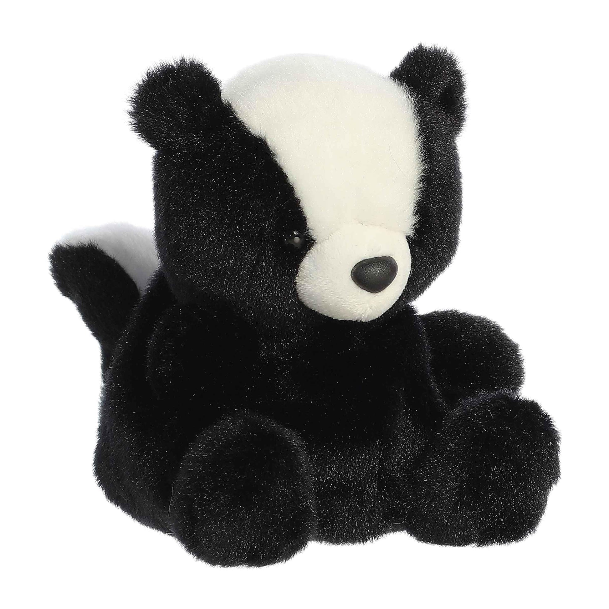 Aurora Adorable Palm Pals Scout Skunk Stuffed Animal - Fun Collectible Plush for Kids and mature-themed Collectors - Perfect for Decorating Rooms and Birthday Gifts - Black 5 Inches