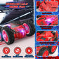 Wupuaait Remote Control Car for Kids, RC Stunt Cars Toys for Boys Ages 4-7 with Cool Double-Sided Pattern and LED Flash, 1:24 Ve