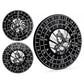 PJOY 7-in-1 Metal DND Spinner Dice Set - Black - Built-in D4, D6, D8, D10, D12, D20 for Dungeons & Dragons Gifts