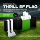 Gameday 6 Player Pop Flag Football Set-Complete W/Flags, Belts And Carry Backpack (Green)