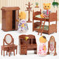 Dollhouse Furniture Set For Kids Toys Miniature Doll House Accessories Pretend Play Toys For Boys Girls & Toddlers Age 3+ With Bedroom