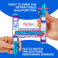 Playbees Liquid Motion Bubbler Pens Cool Pens For Kids (3 Pack) - Writes Like A Regular Pen - Colorful Liquid Timer Pens Great F