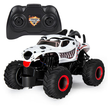 Monster Jam, Official Monster Mutt Dalmatian Remote Control Monster Truck For Boys And Girls, 1:24 Scale, 2.4 Ghz, Kids Toys For