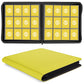SMYV 12 Pocket Trading Card Binder  enhanced PU Cover Card Binder for 720 Cards  Ringless Side Loading Card Collection Album Folders for MTG  TCG  Game Cards & Sports Cards (Yellow)