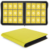 SMYV 12 Pocket Trading Card Binder  enhanced PU Cover Card Binder for 720 Cards  Ringless Side Loading Card Collection Album Folders for MTG  TCG  Game Cards & Sports Cards (Yellow)