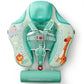 Mambobaby Float With Canopy Size Improved Non Inflatable Infant Baby Pool Float Smart Mambo Float Swim Trainer Add Tail Baby Swim Float Mambo Baby Float Solid Air Free Water Waist Swimming Ring