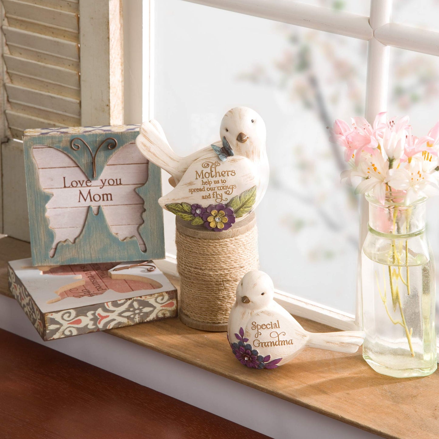 Pavilion Gift Company 41047 Simple Spirits Grandma Bird Figurine  3-Inch  Beige