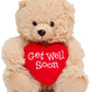 Ganz 9'' Get Well Soon Gifts For Kids Get Well Soon Gifts For Women Feel Better Teddy Bear With Red Heart Stuffed Animal For Com