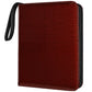 Card Binder for Toploaders  Portable 4 Pockets Trading Card Holder Albums for Sports  Trading  and Gaming Cards Red