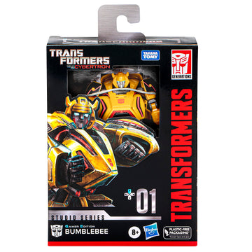 Transformers Generations Studio Series 01 Gamer Edition Bumblebee Deluxe Class 11 cm Action Figure, Transformers: War for Cybert