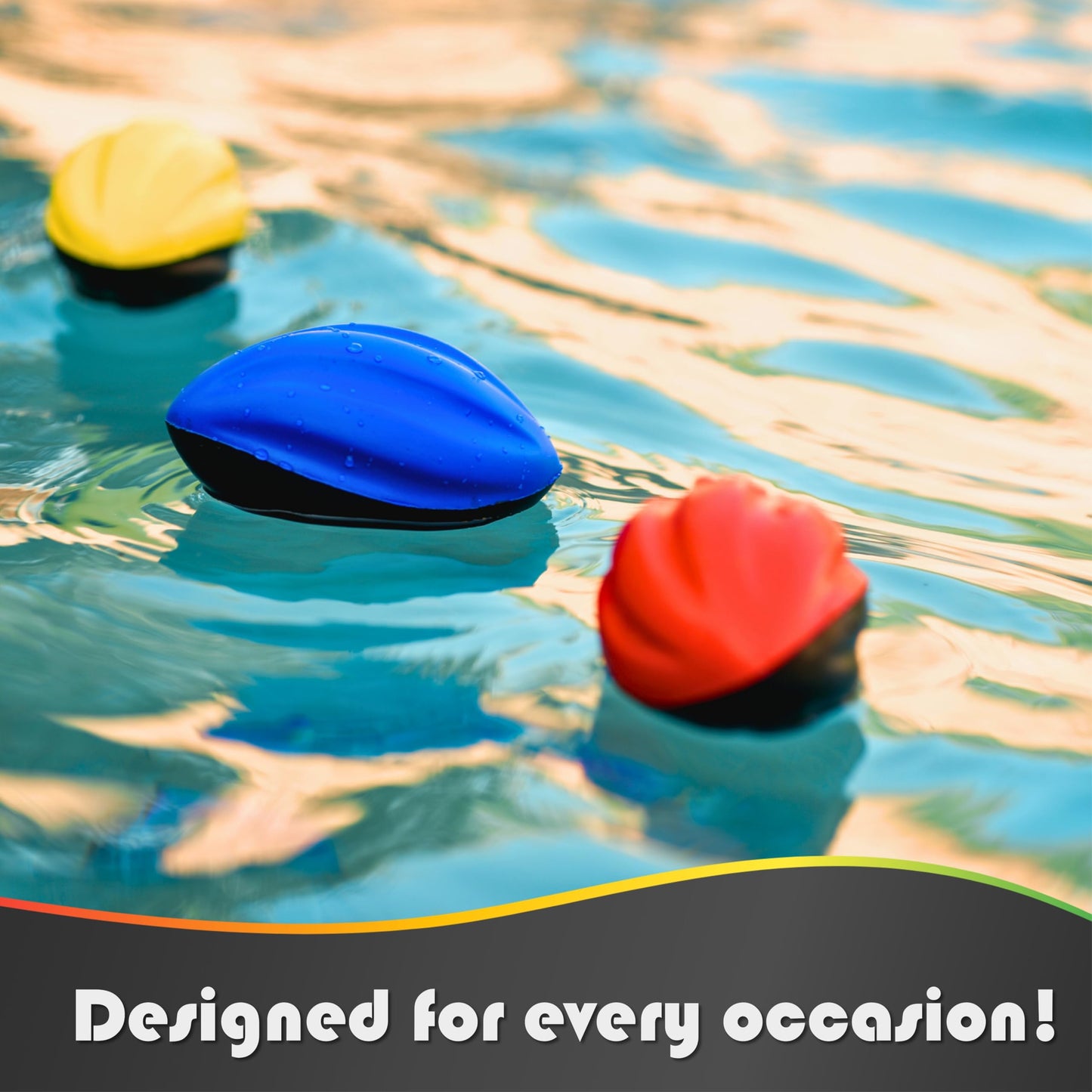 Lmc Products Mini Football 6-Pack - 5” Spiral Small Foam Football Kids Football - Mini Footballs 6-Pack - Easy Grip Soft Toddler Football For Kids (Red, Yellow, Blue, Pink, Orange, Green)