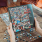 Toynk Horror VHS 1000-Piece Jigsaw Puzzle | Brain Teaser for Kids & Adults | 28 x 20 Inches | Multi-colored | Model 610173