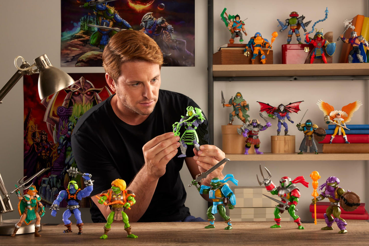 Masters of the Universe Mattel Origins Turtles of Grayskull Action Figure & Accessories  Stealth Ninja He-Man Collectible Toy with 16 Joints  TMNT & Motu Crossover