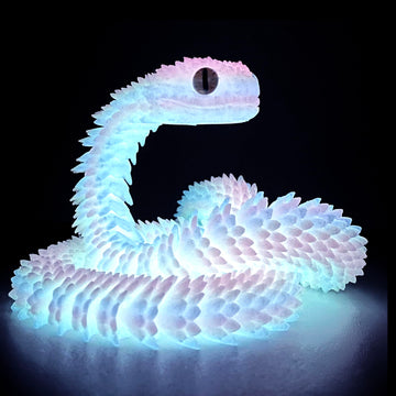 Uxbstm 12In 3D Printed Snake Toys, Flexible 3D Printed Animal, Fidget Adhd Snake Toys, Perfect Desk Pet For Animal Collectors