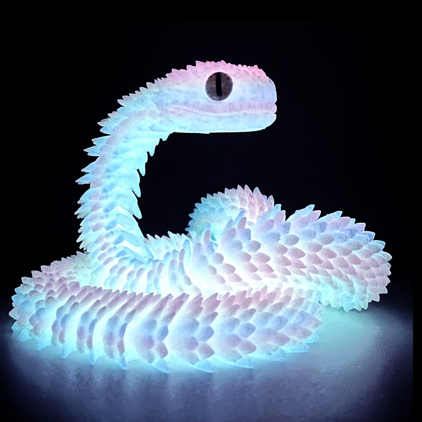 Uxbstm 30In 3D Printed Snake Toys Large, Flexible 3D Printed Animal, Fidget Adhd Snake Toys, Perfect Desk Pet For Animal Collect
