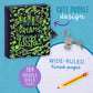 Peaceable Kingdom Secrets, Dreams And Wishes Glow In The Dark 6.25' Lock And Key, Lined Page Diary For Kids