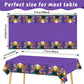 3 Pieces Happy Birthday Halloween Tablecloths Halloween Party Supplies Birthday Halloween Plastic Table Cover For Birthday Halloween Party Favors Supplies Decoration