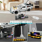 Light Up Acrylic Display Stand for Lego Back to The Future Delorean 10300,5MM Acrylic Lego Display Holders,Apply for Back to The