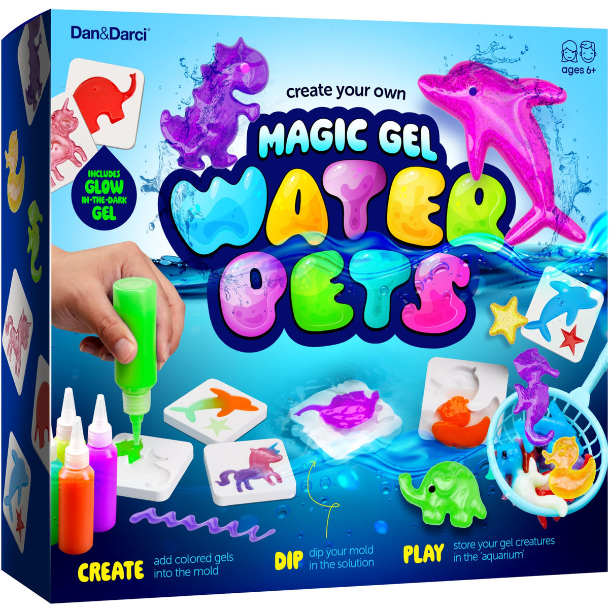 Aqua Fairy Water Gel Kit for Kids  Magic Water Elf Toy Kit  Water Pets  DIY Squishy Maker Kit  Craft Kits for Kids  Make Yo