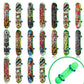 Sosation 18 Pcs Mini Finger Skateboard Christmas Party Gift Favors Mini Skateboards Novelty Fingerboard Decorations Fingertips M